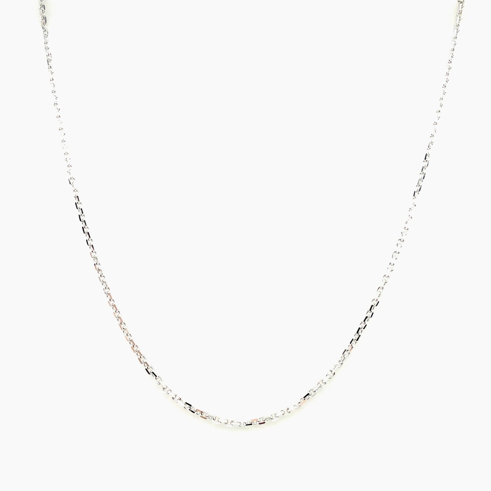 14 Kt White Gold  Necklace 18"