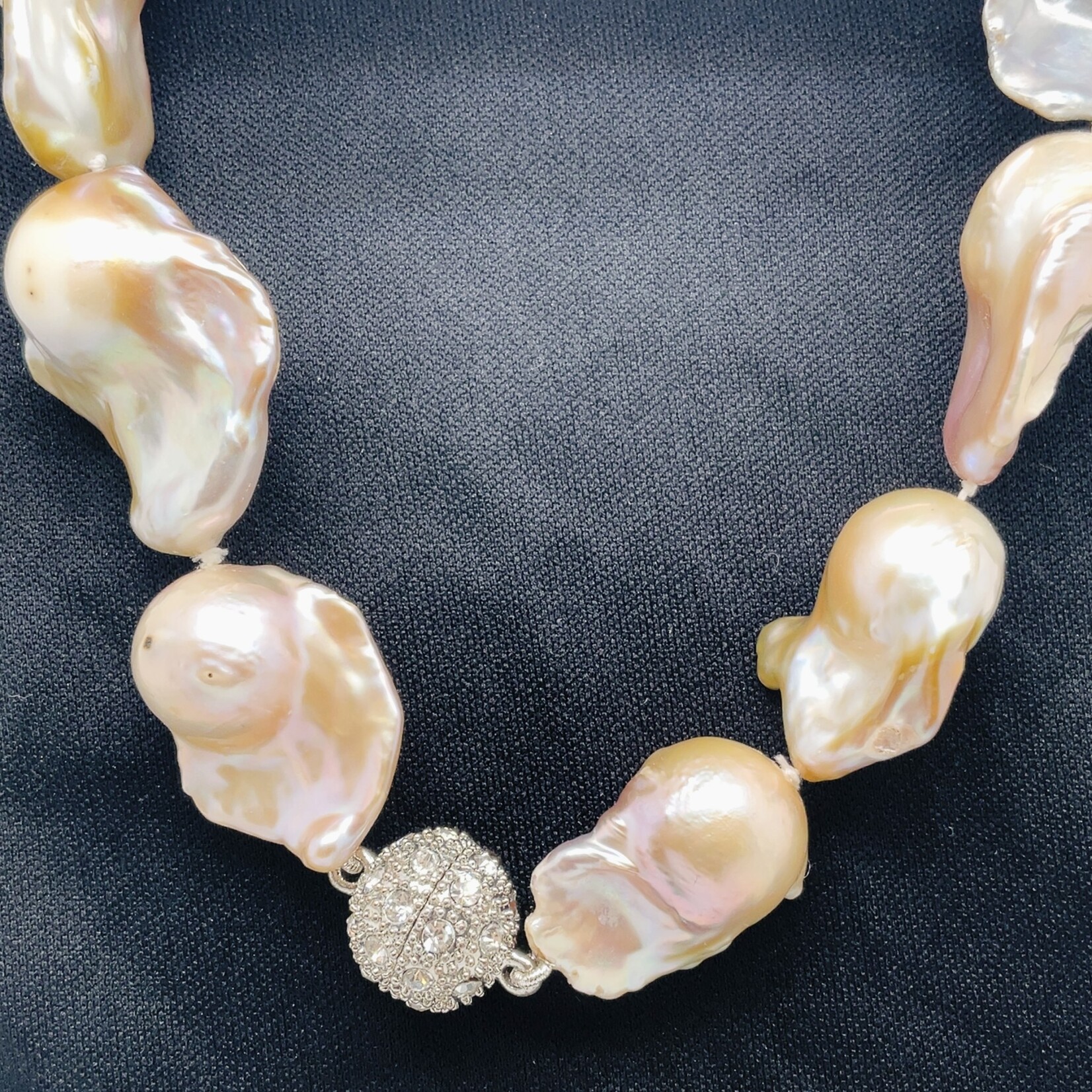 18" Rose Baroque Pearl Necklace