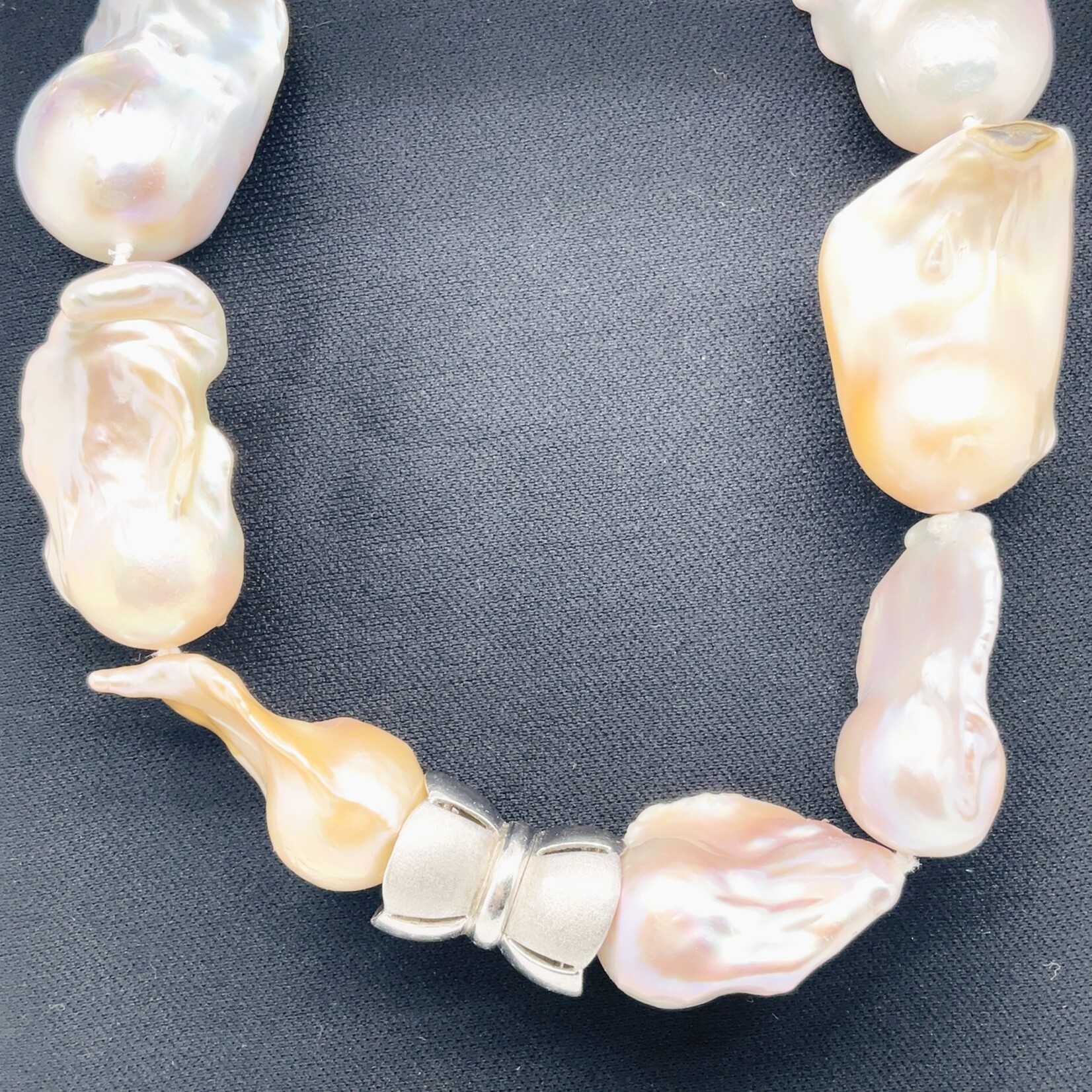18" Rose Baroque Pearl Necklace
