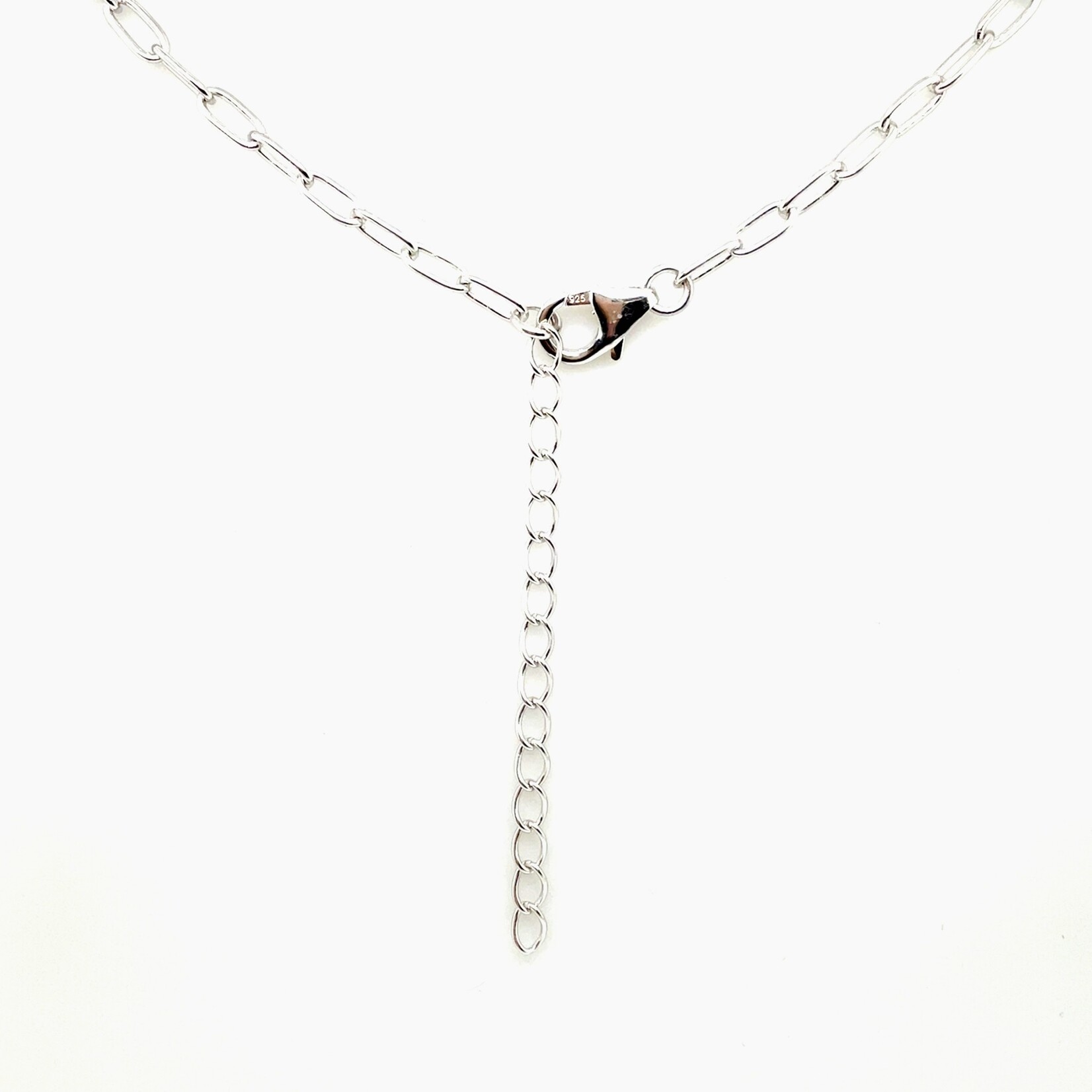 Sterling Silver Lab Grn Dia Adj 18 to 20" Necklace  1.35 Ctw
