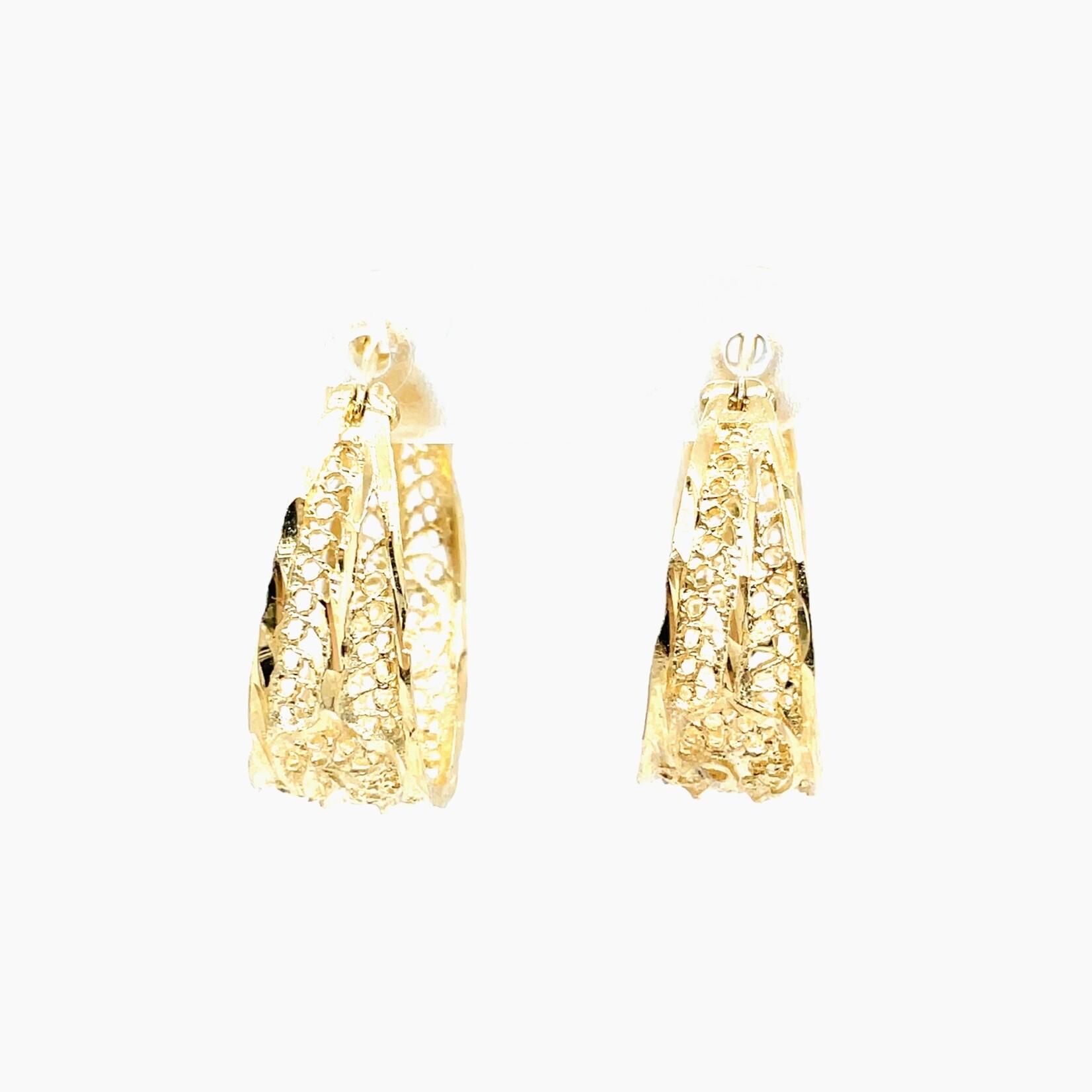 14 Kt Yellow Gold Hoop Earrings