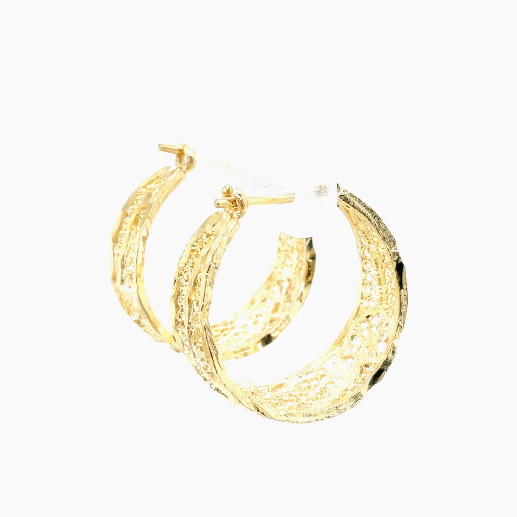 14 Kt Yellow Gold Hoop Earrings