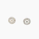 14 K Ladies Stud Earrings (I-J, SI2) 1.2 Ctw