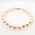 Sterling Silver White Pearl Bracelet