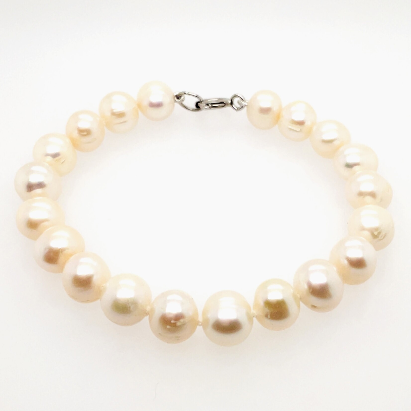 Sterling Silver White Pearl Bracelet
