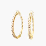 Ladies Silver Hoop Earrings