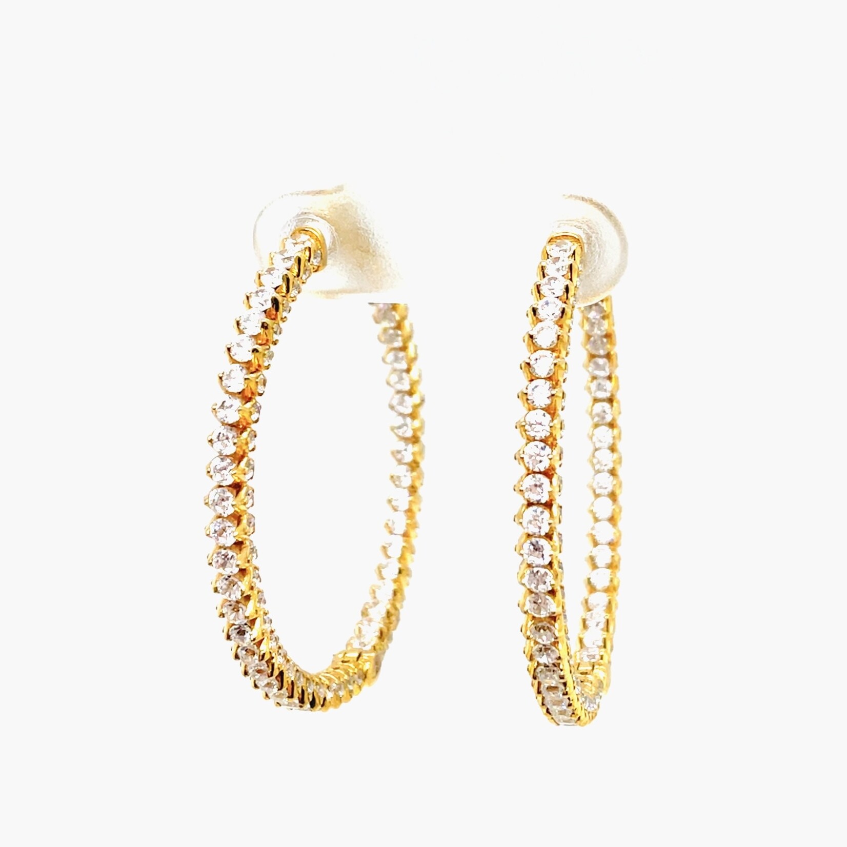 Ladies Silver Hoop Earrings