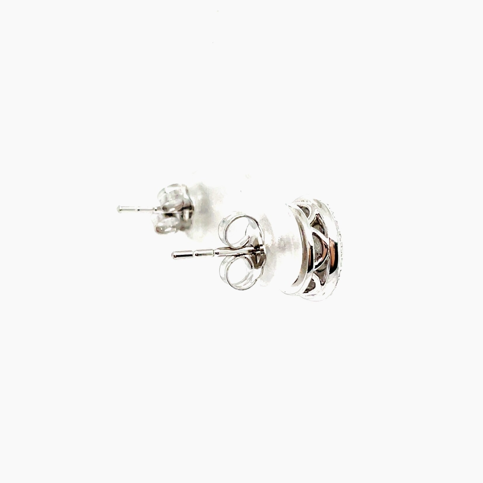 Silver Diamond Accent Earrings