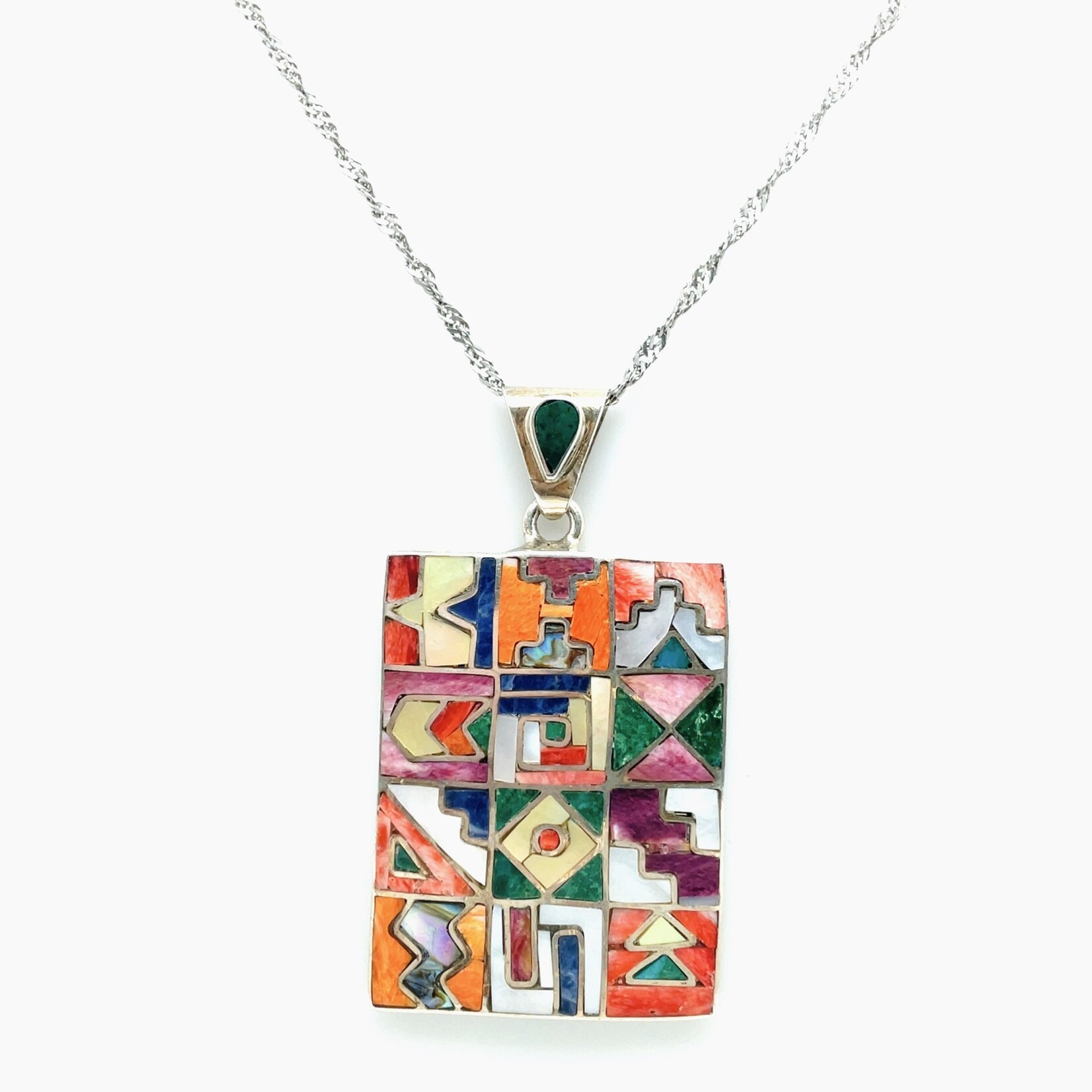 Colorful Geometric Necklace