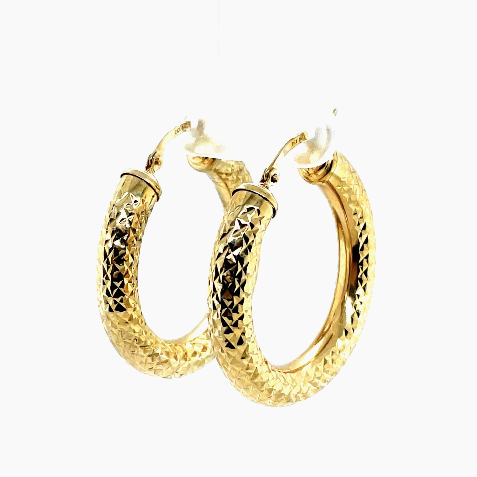 10 Kt Hoop Earrings 3.8 Gr.