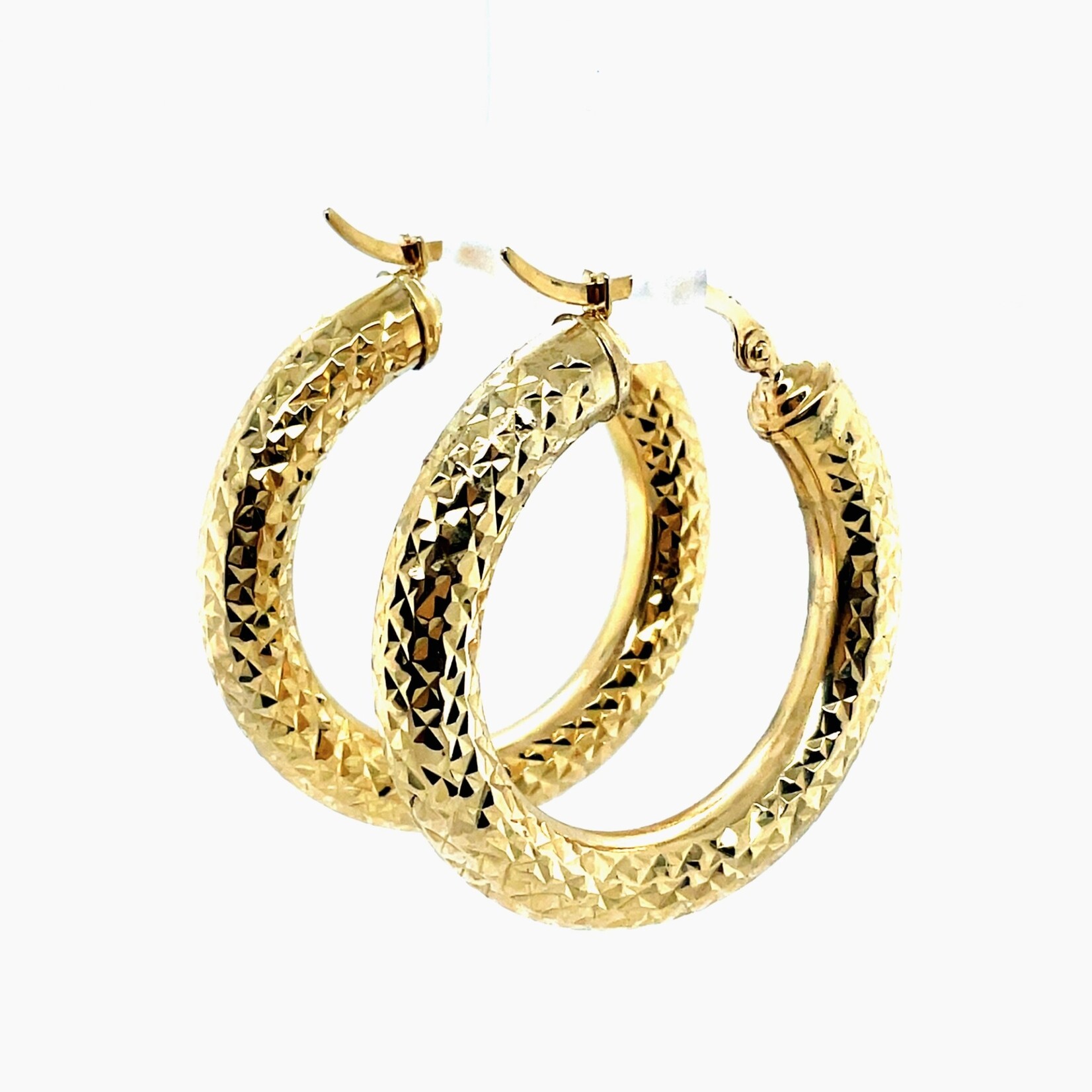 10 Kt Hoop Earrings 3.8 Gr.
