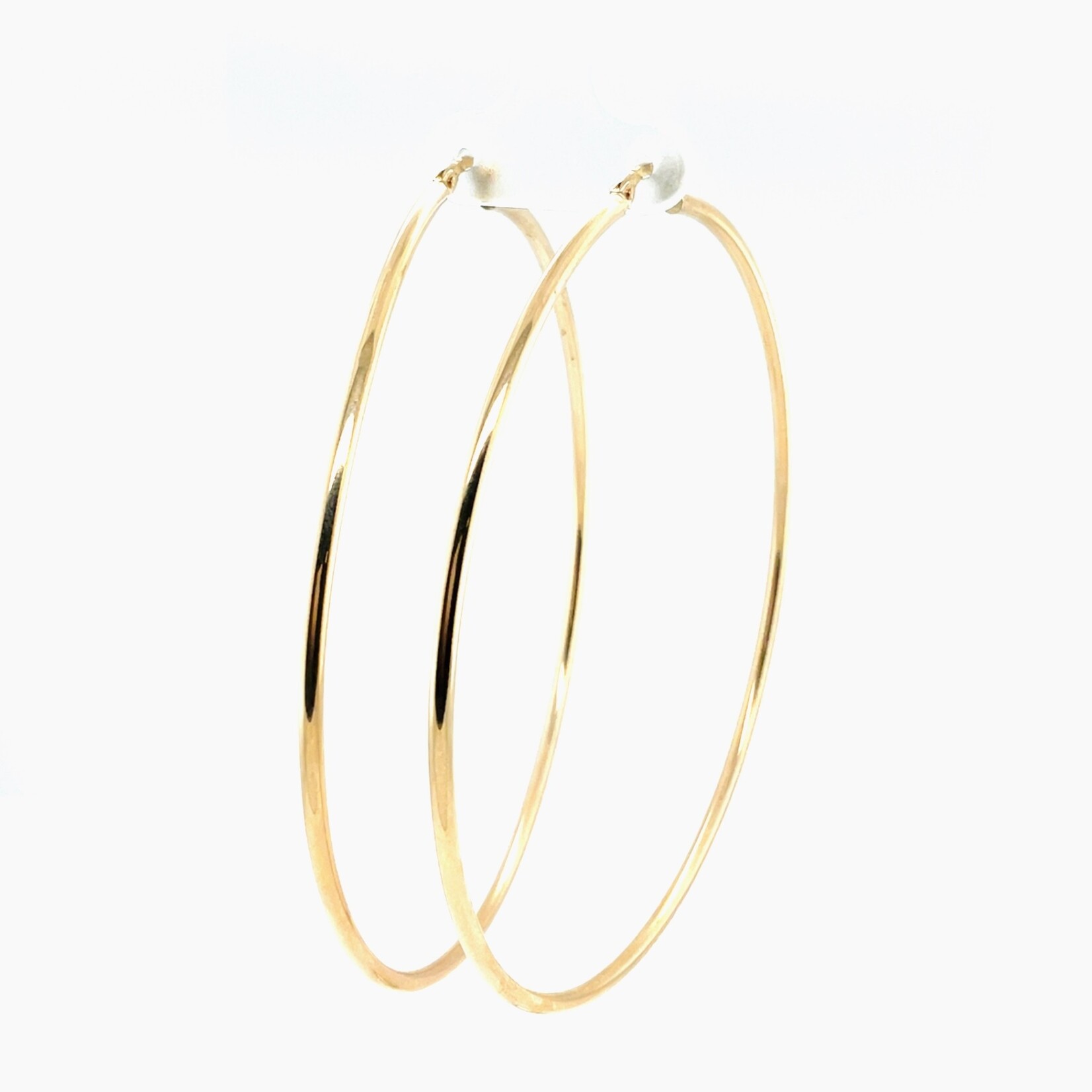 10 Kt YG XX Large Hoop Earrings