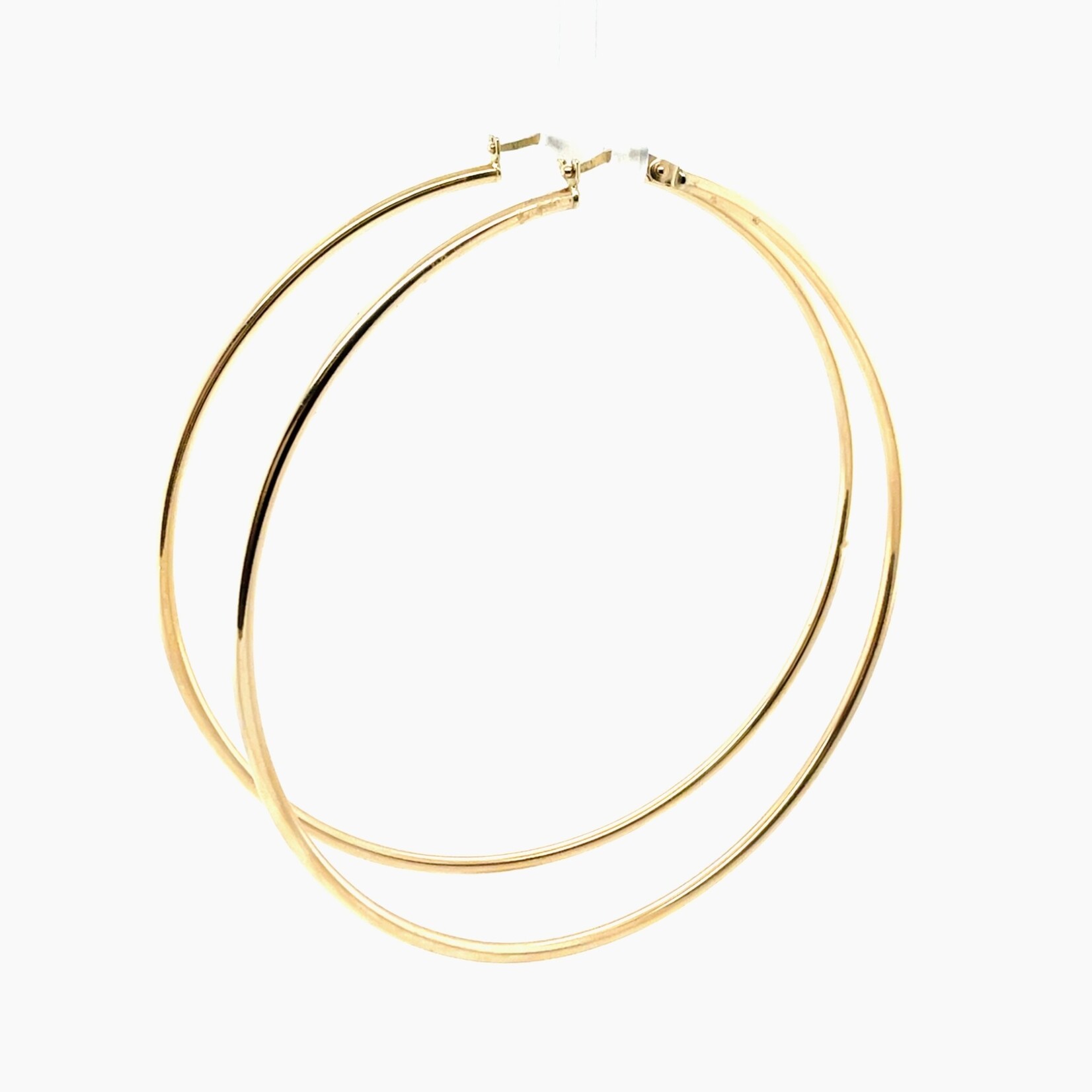 10 Kt YG XX Large Hoop Earrings