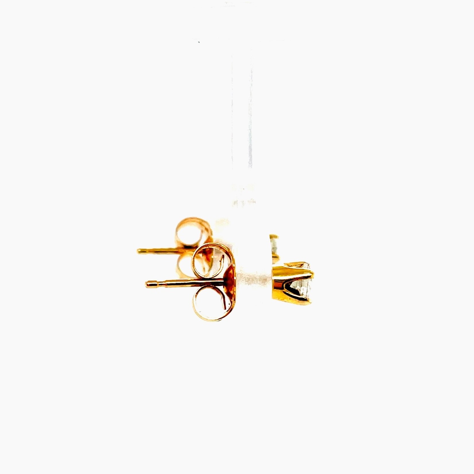 14 Kt YG Diamond Stud Earrings .20 Ctw