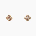 14 Kt Ladies Earrings .33 Ctw