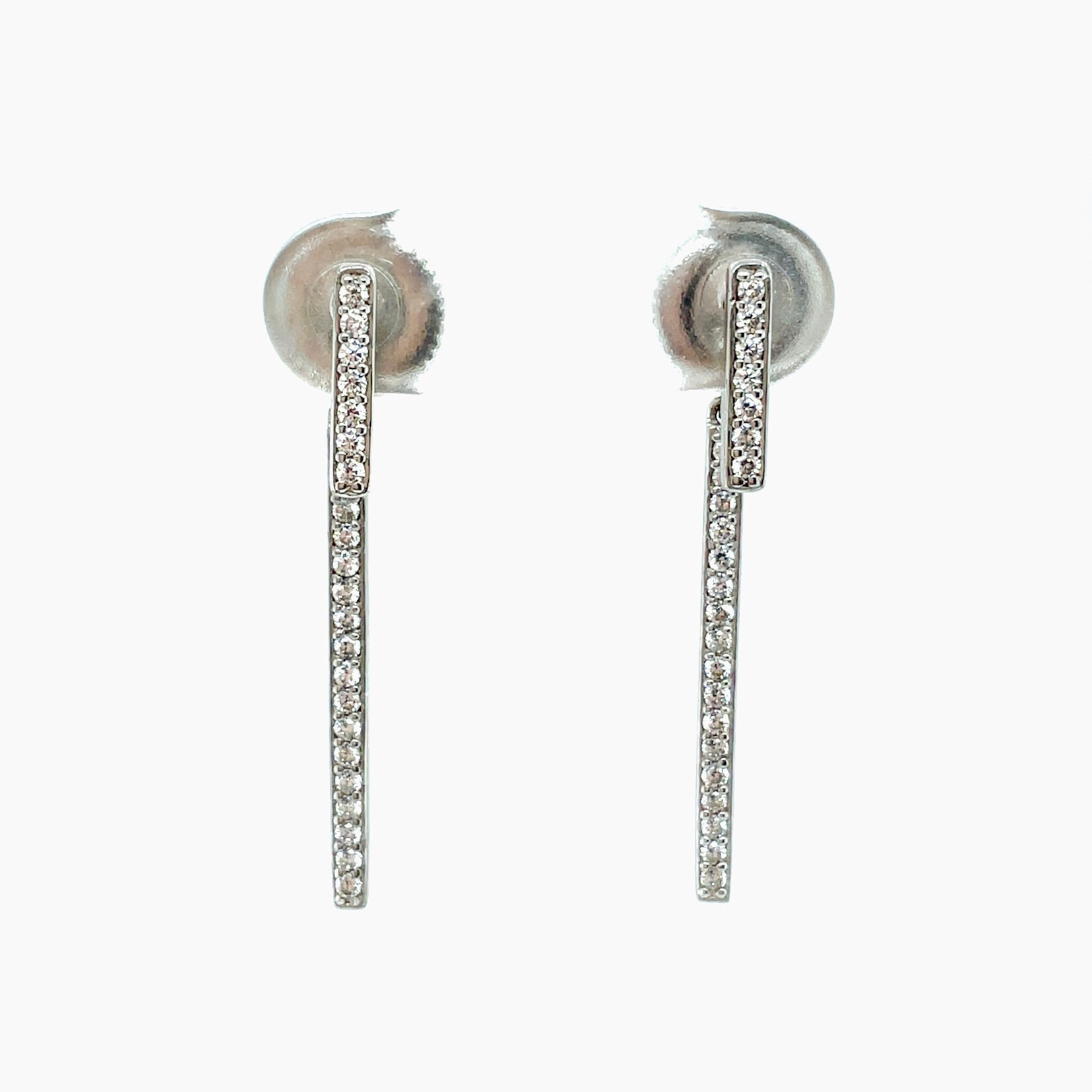 Ladies Dangle Silver Earrings