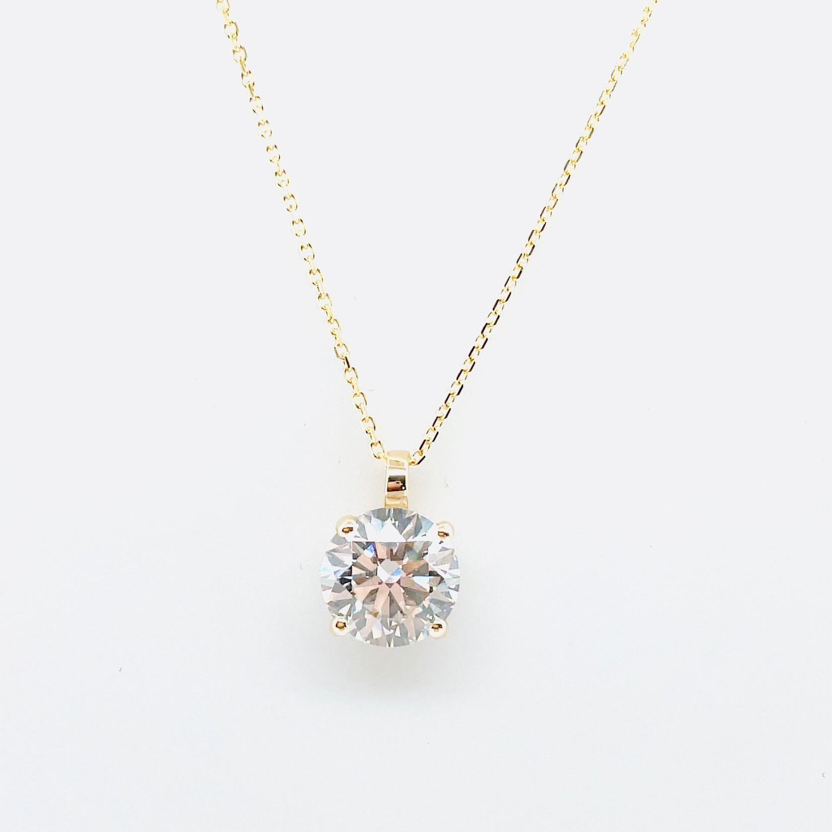 2.00 ctw Round Lab Created Diamond H VS1, 16"