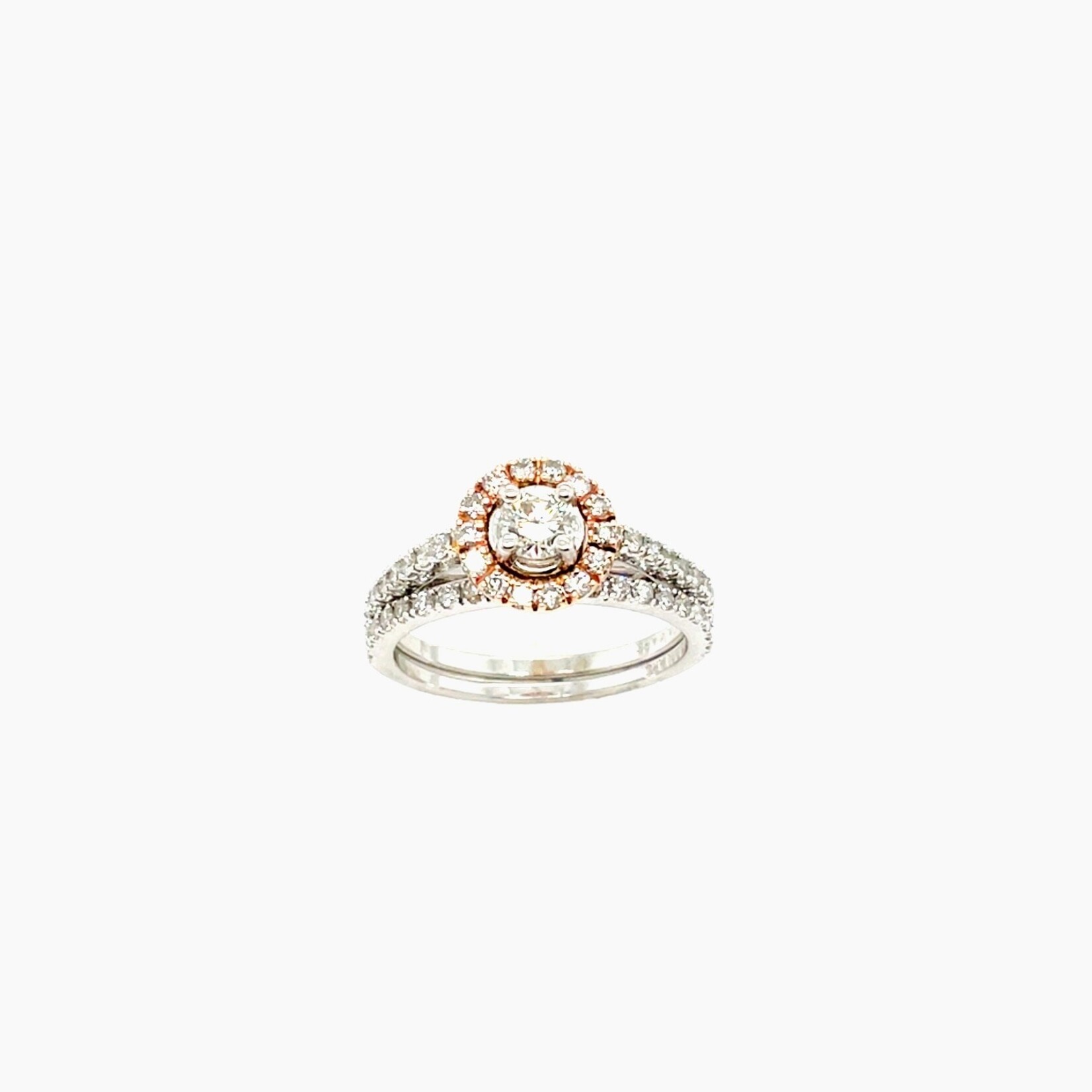 14K Twotone Bridal Set Size 7