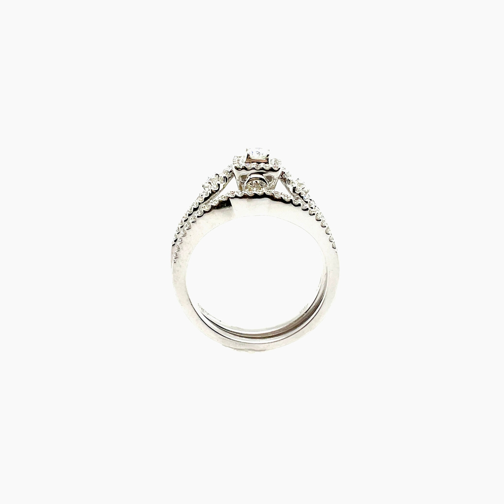 14KW Natural Diamond Bridal Set Size 7