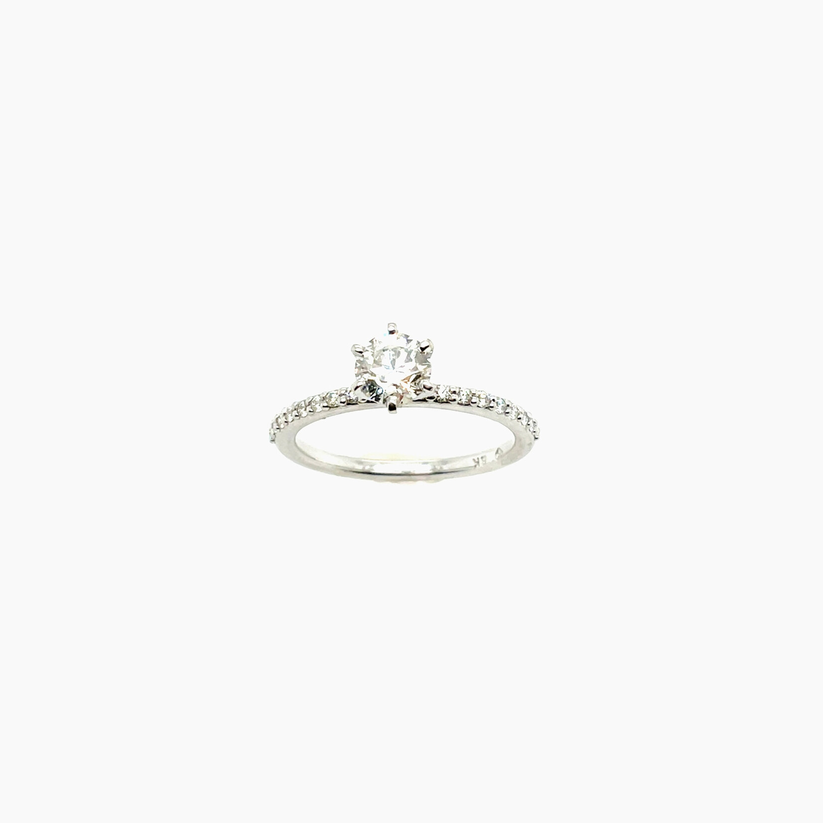 14KW Diamond Engagement Ring Size 6.5