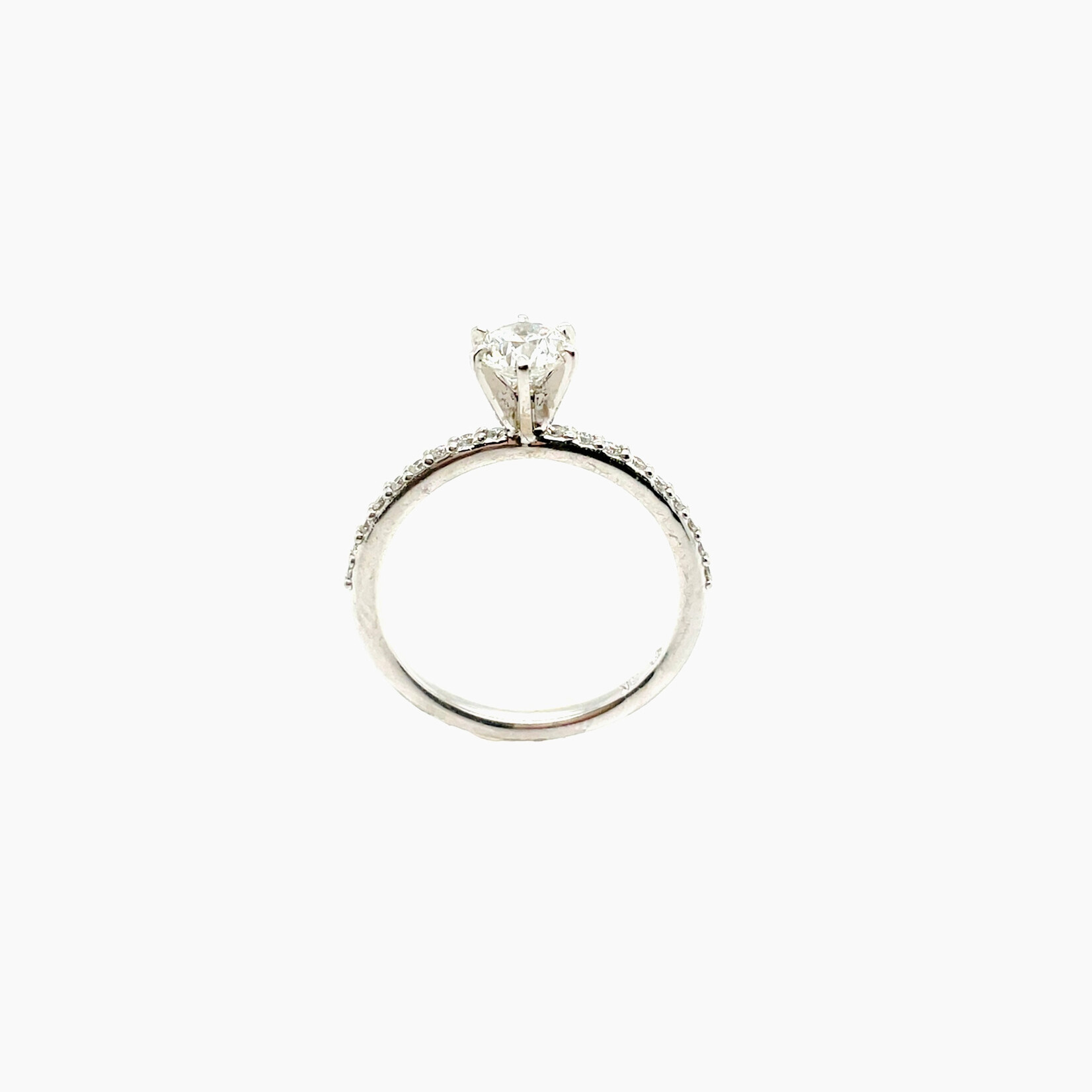 14KW Diamond Engagement Ring Size 6.5