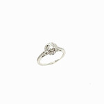 14KW Round Engagement Ring Size 6