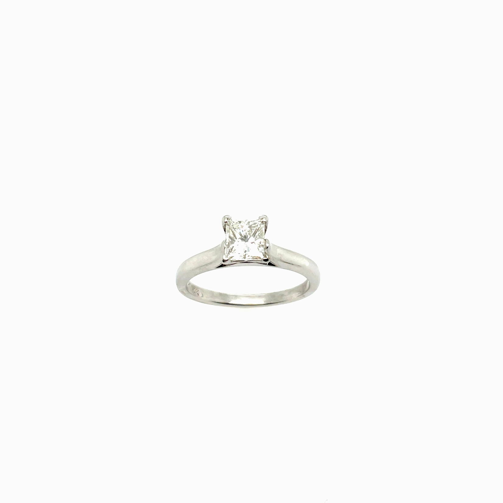 14KW Princess Cut Solitaire Ring Size 7