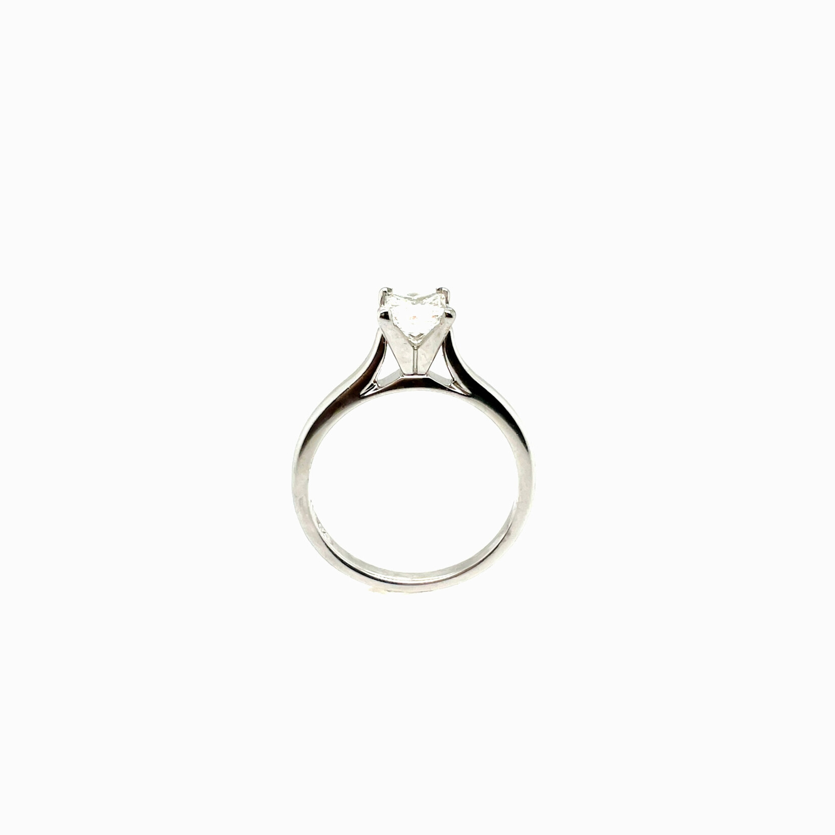 14KW Princess Cut Solitaire Ring Size 7