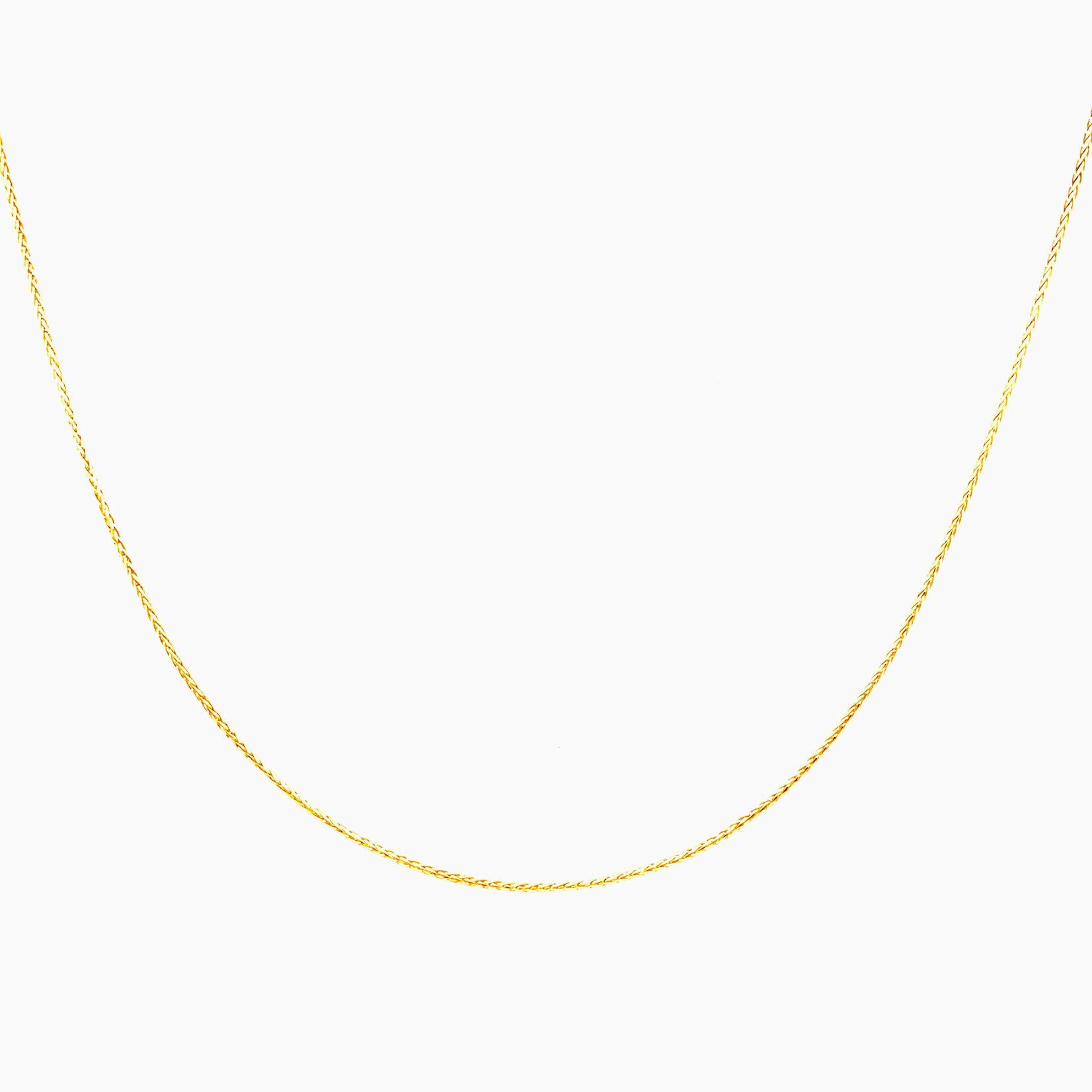 10K Yellow Gold Baby Wheat Chain, 16"