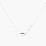 14K White Gold Baby Wheat Chain, 18