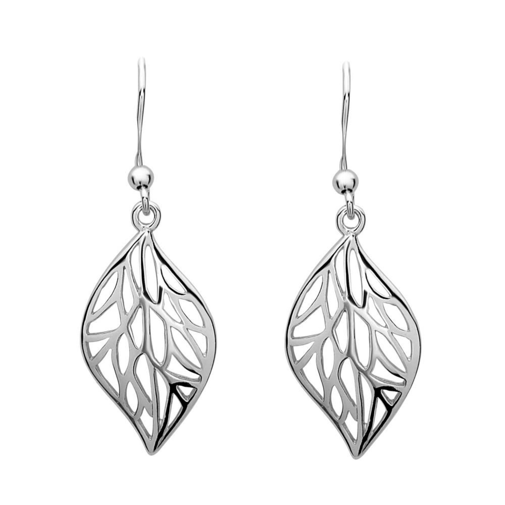 Sterling Silver Leaf Earrings
