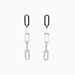 Sterling Silver Paperclip Earring
