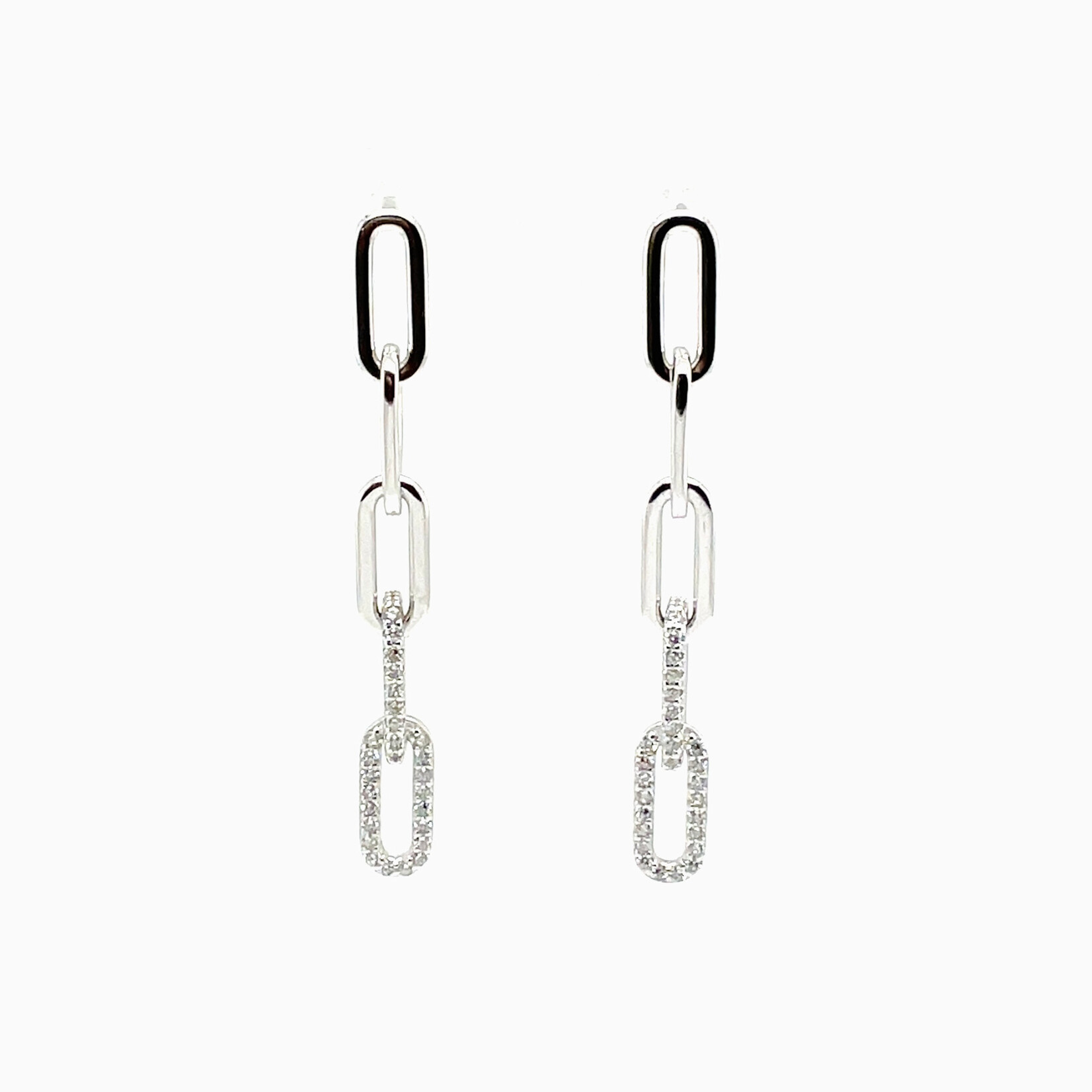 Sterling Silver Paperclip Earring
