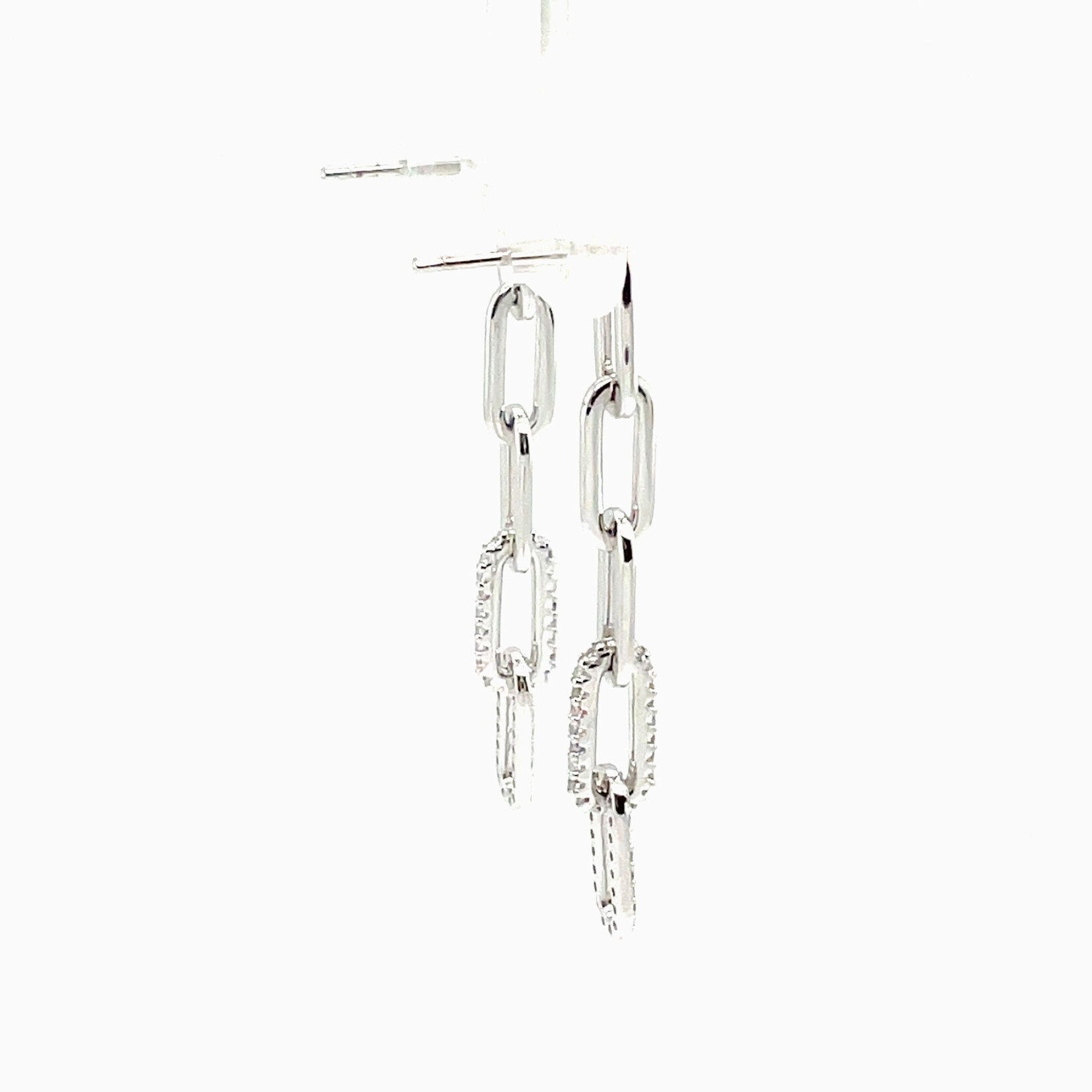Sterling Silver Paperclip Earring