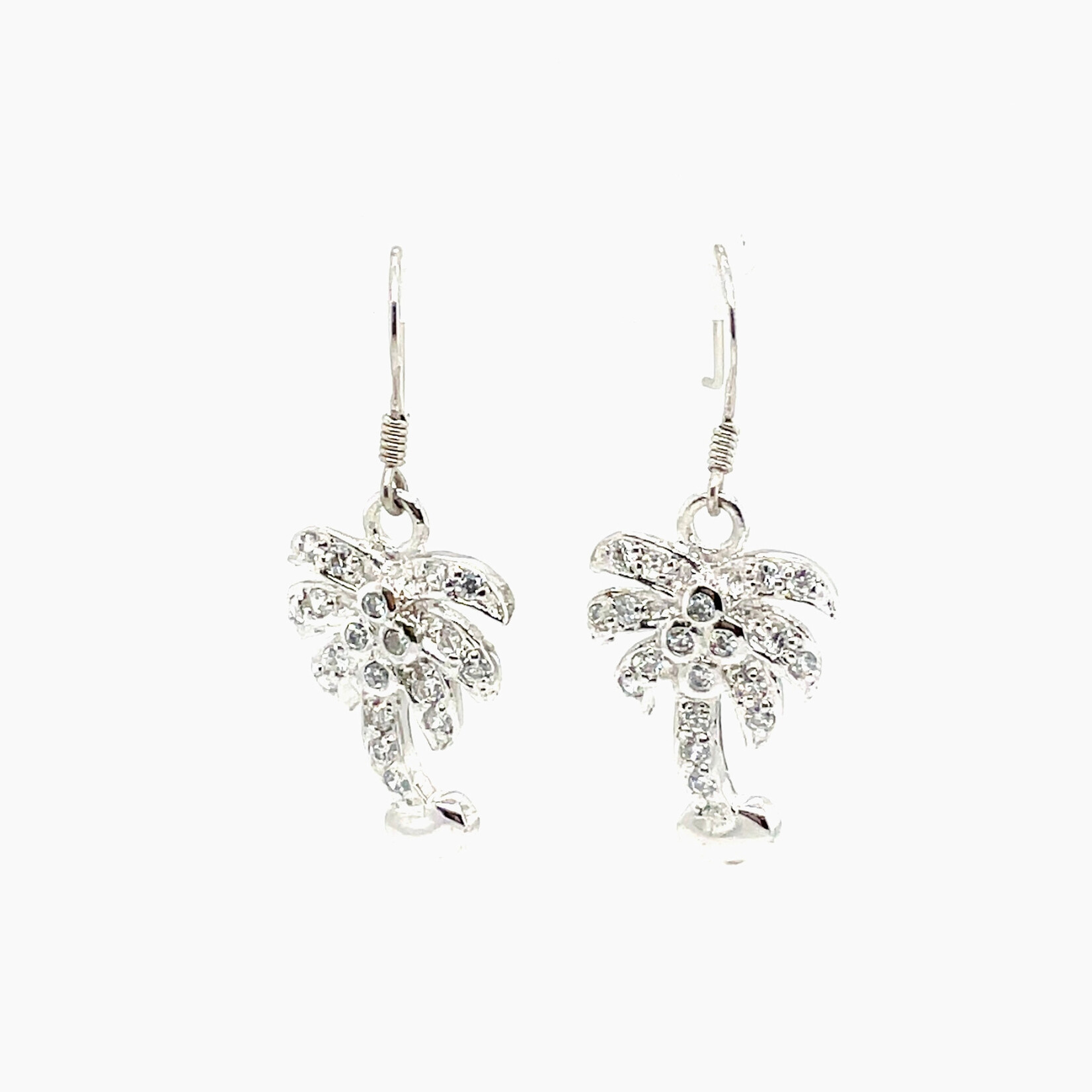 Silver Palm Tree Earrings
