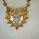 Heart Pendant, Gold Plated, Fashion