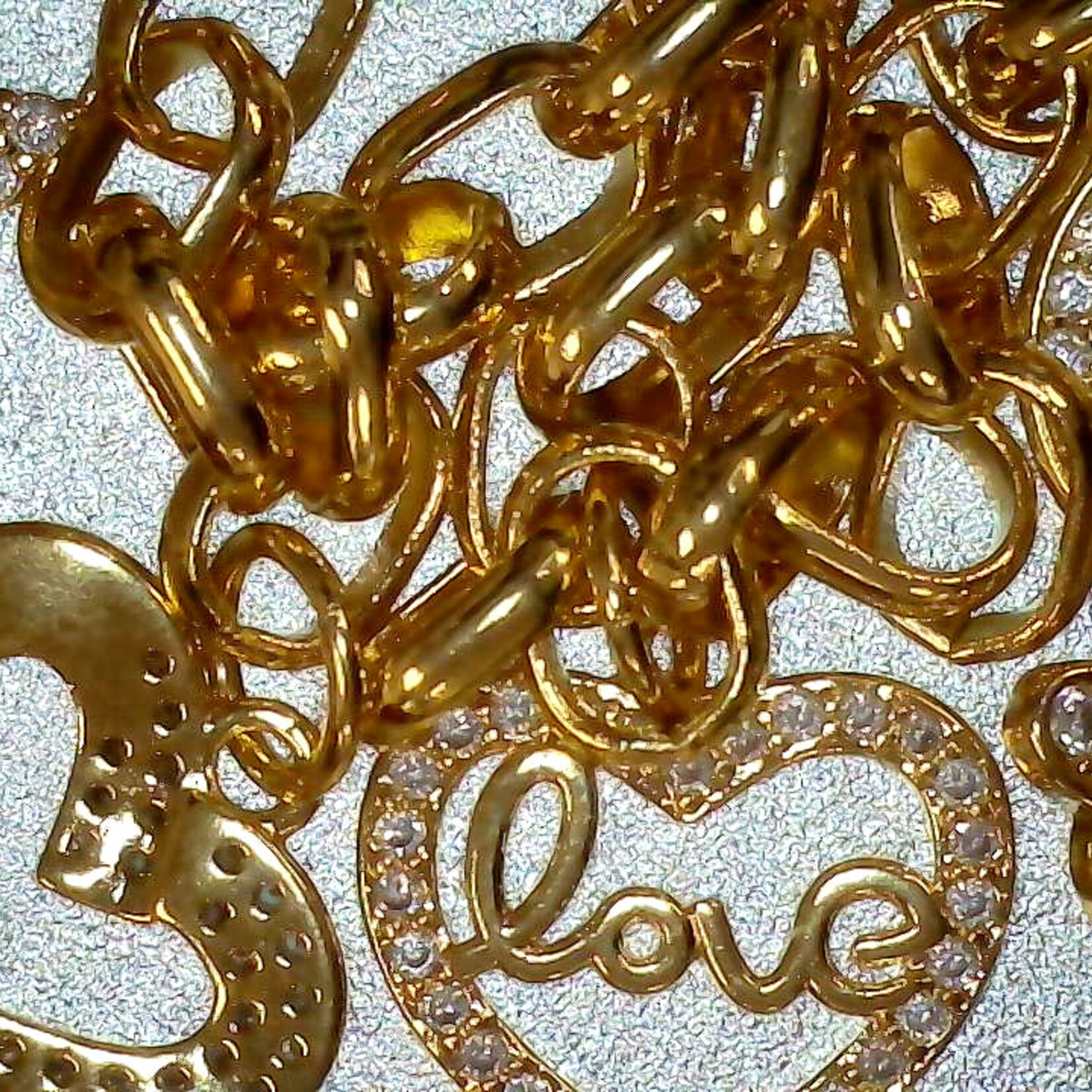 Gold Plated 16-18" Charm Chain, Fashion