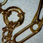 Gold Plated 19" Paper Clip Chain, Fashion