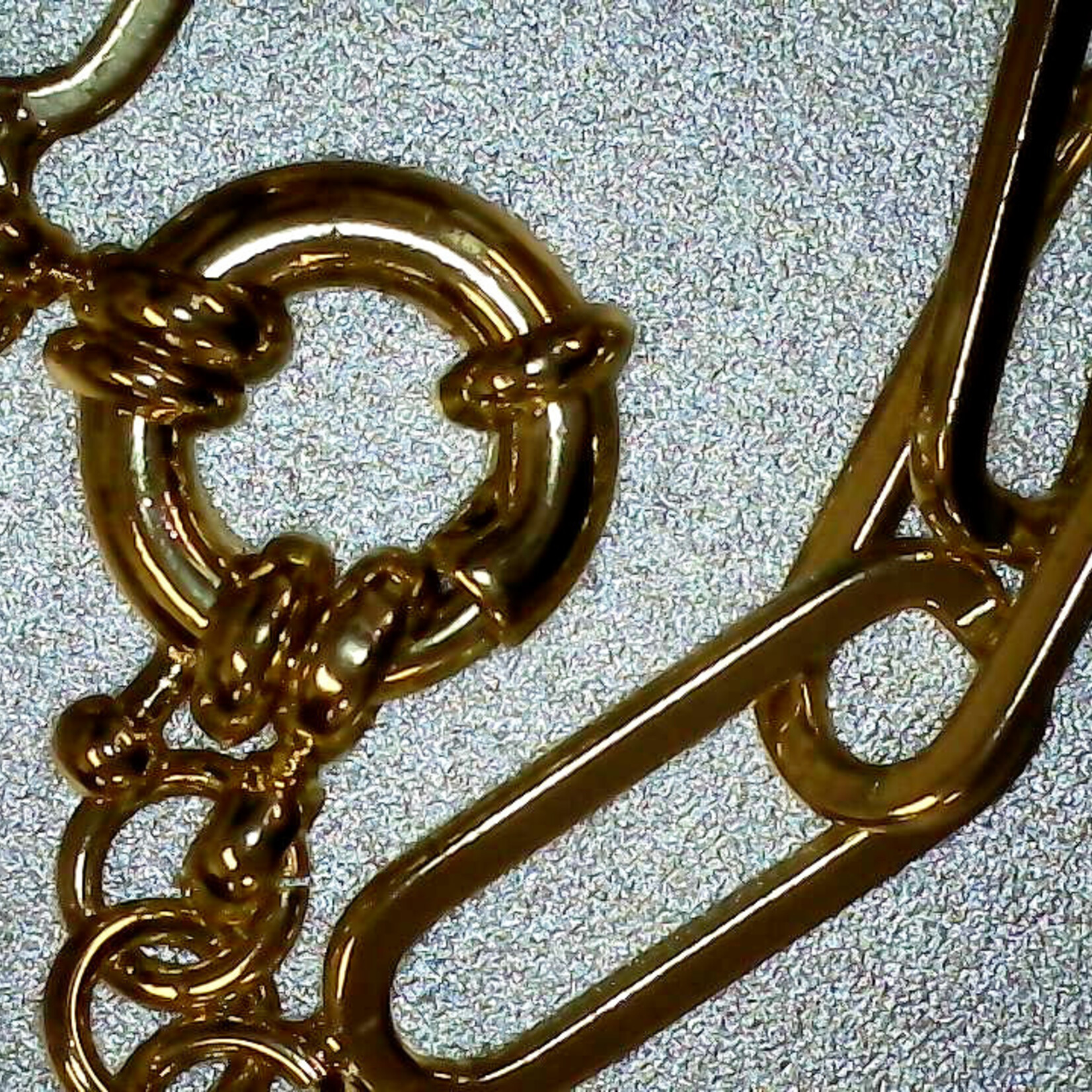 Gold Plated 19" Paper Clip Chain, Fashion