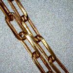 Gold Plated Paperclip Anklet, Fashion