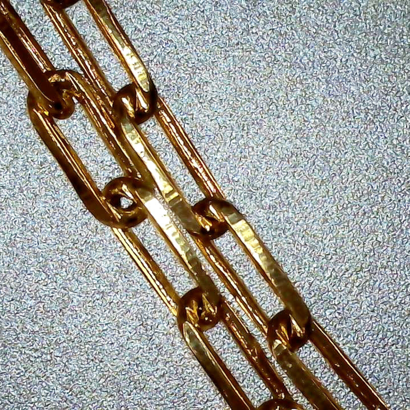 Gold Plated Paperclip Anklet, Fashion