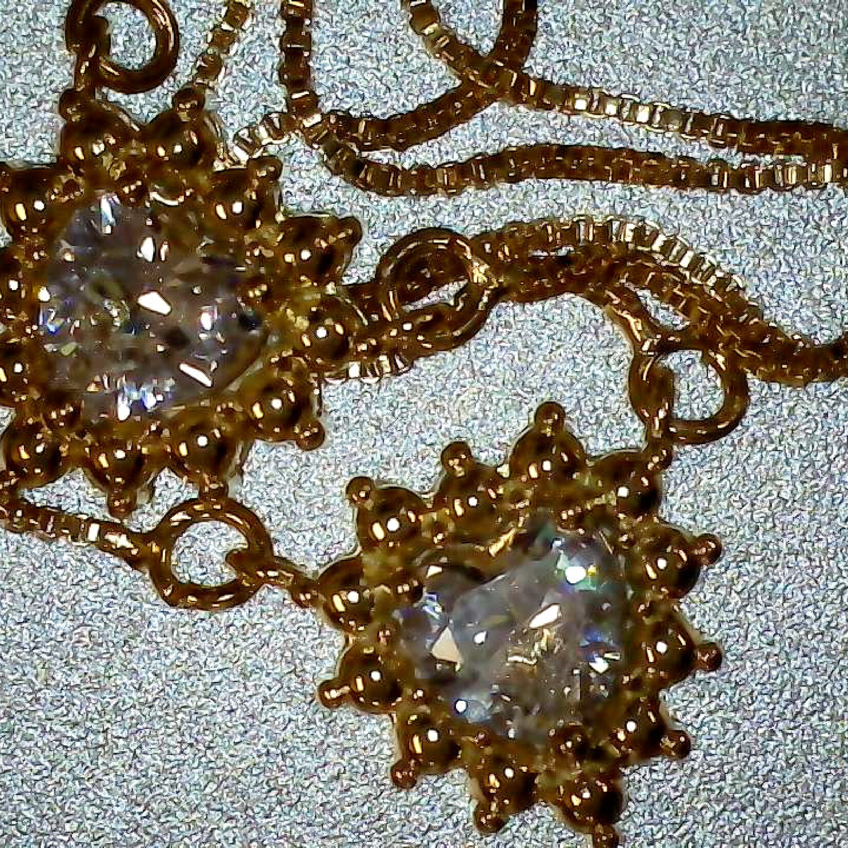 Gold Plated Double Heart Chain, Fashion