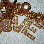 Gold Plated LOVE Chain, Fashion