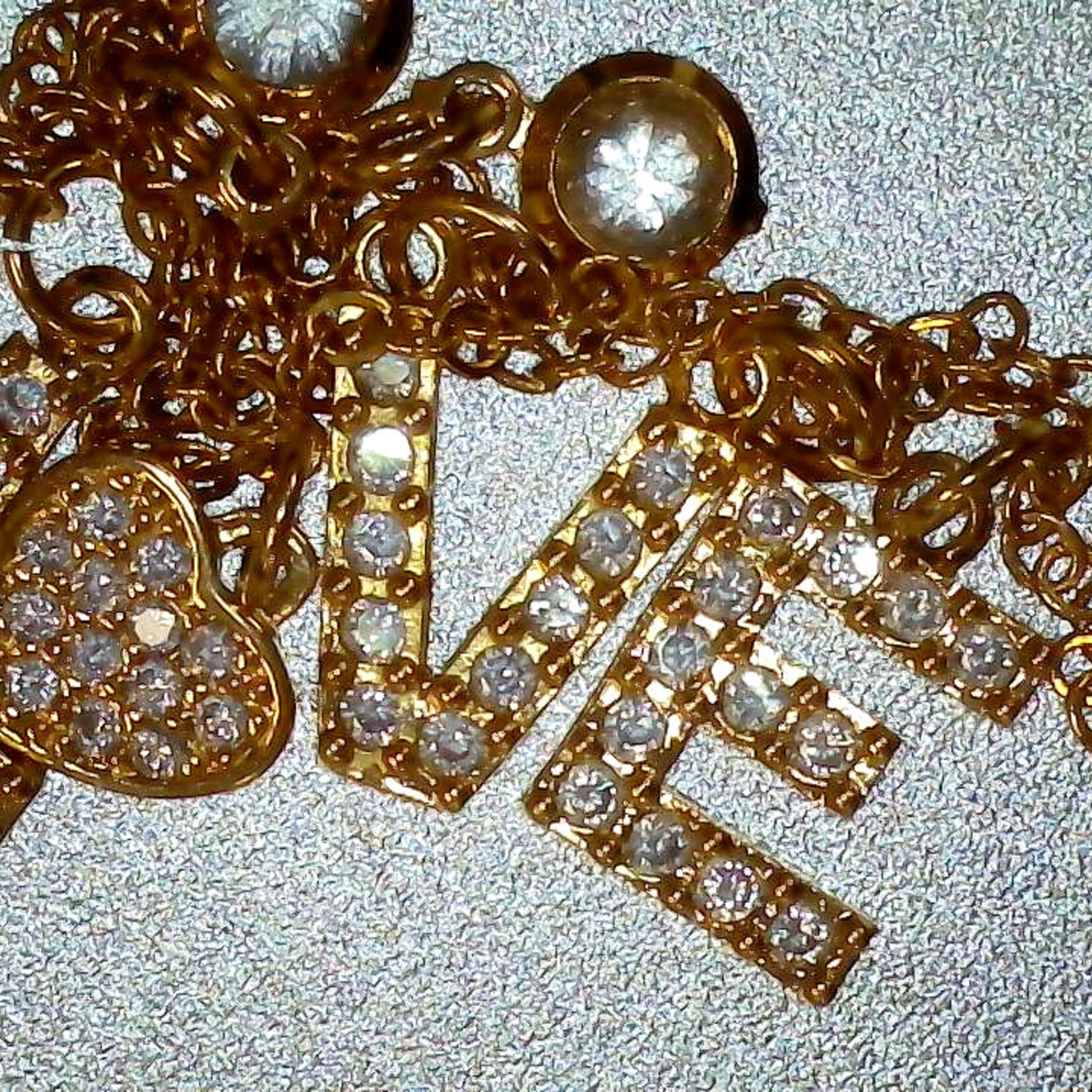 Gold Plated LOVE Chain, Fashion