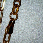 Gold Plated Paper Clip Chain, Fashion