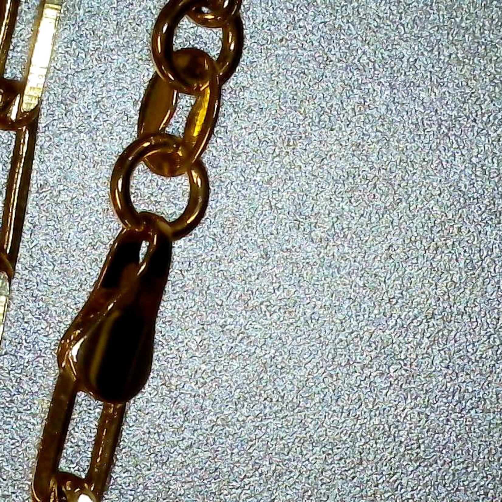 Gold Plated Paper Clip Chain, Fashion