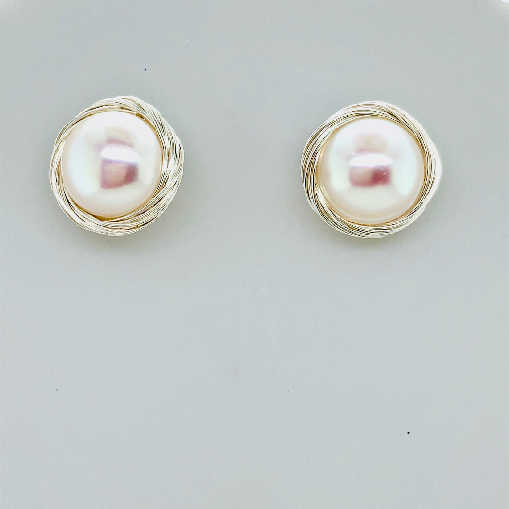 Sterling Silver Pearl Earrings