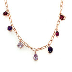 .925 18" Rose Gold Plated Necklace RHO AMY PKAMY