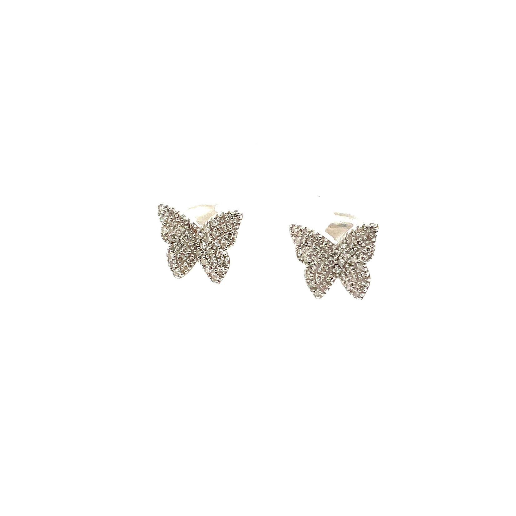 Sterling Silver Diamond Earrings .25 Ctw