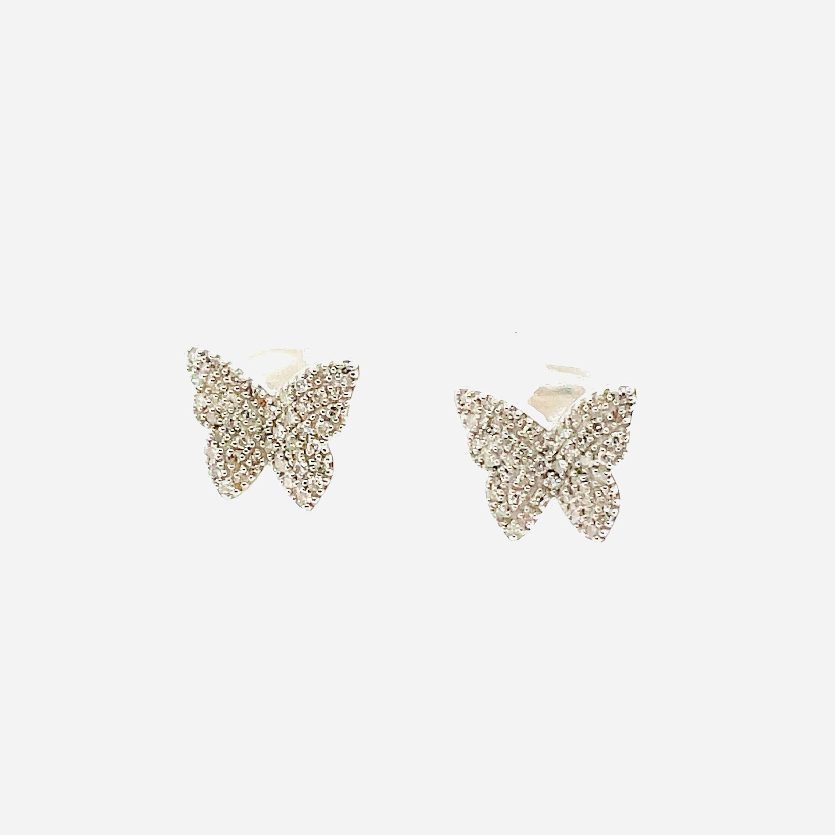 Sterling Silver Diamond Earrings .25 Ctw